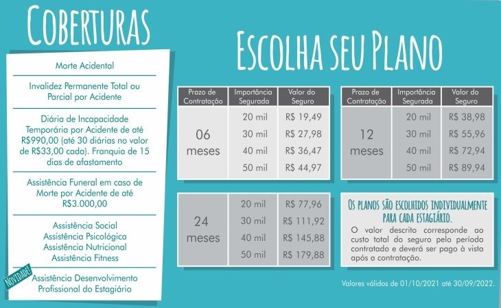 BHMINAS - Seguro para Estagiário - EMISSÃO ONLINE - Metlife/Pasi